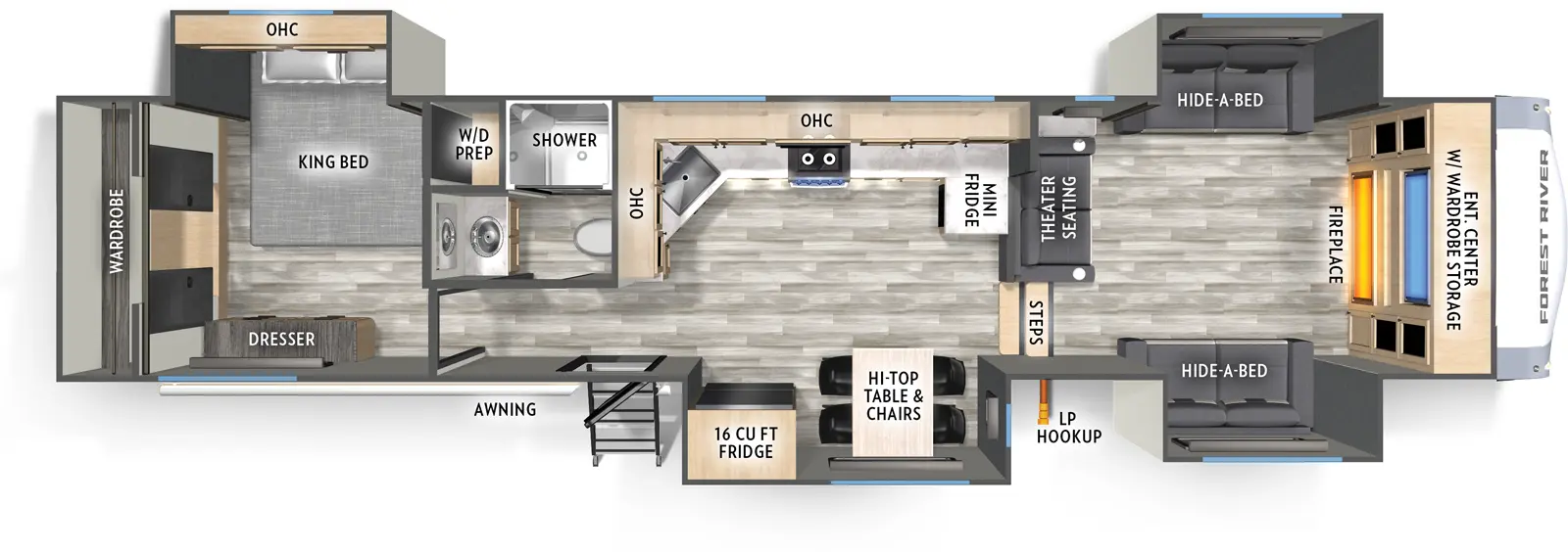 Cardinal 35FL Floorplan